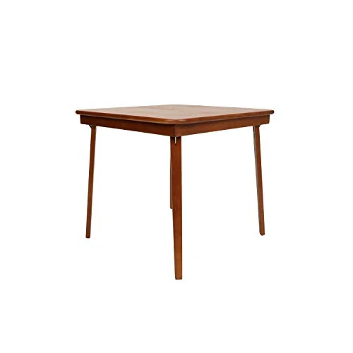 STAKMORE Straight Edge 32" Square Folding Card Table, Cherry Finish - Image 7