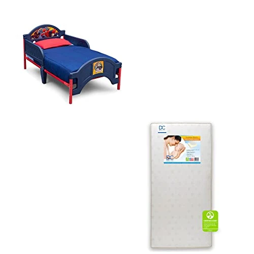 Delta Children Plastic Toddler Bed, Disney Minnie Mouse With Twinkle Stars Crib & Toddler Mattress - Image 8