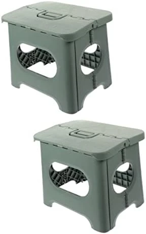 Garneck Folding Chairs Folding Foot Stool Step Stool For Kids Collapsable Stool Collapsible Footstool Garden Stool Small Folding Portable Plastic Stool Foldable Fishing Stool Kids Stool - Image 5