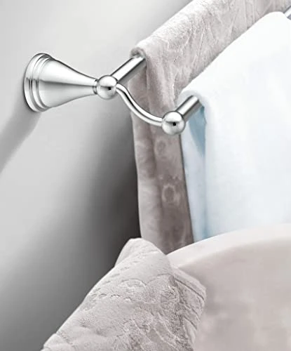 Moen DN8424BN Preston Collection 24-Inch Bathroom Single -Towel Bar, Brushed Nickel - Image 5