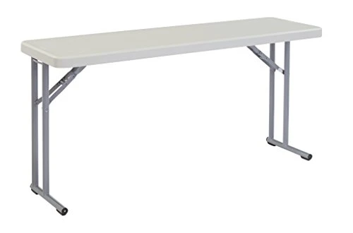 (2 Pack) National Public Seating 18" X 72" Heavy Duty Seminar Folding Table, Speckled Grey - Image 7