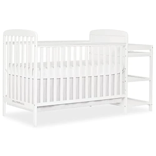 Dream On Me Anna 3-in-1 Full-Size Crib And Changing Table Combo In Steel Grey, Greenguard Gold Certified, Non-Toxic Finishes, Includes 1" Changing Pad, Wooden Nursery Furniture - Image 9