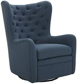 Amazon Brand β Stone & Beam Lessing Tufted Upholstered Glider, 32.7"W, Cadet Blue - Image 5