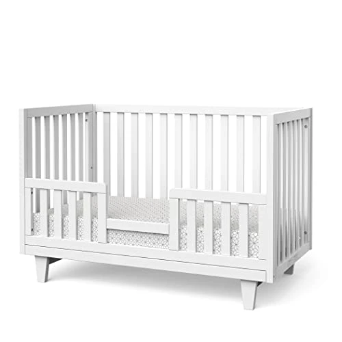Child Craft Tremont 3 Piece Baby Nursery Set With 4 In 1 Convertible Crib, Changing Table Dresser And Chest (Matte White) - Image 3