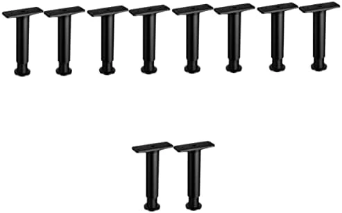 Veemoon 4 Pcs Bed Support Frame Holder Plastic Steel Telescopic Black - Image 9