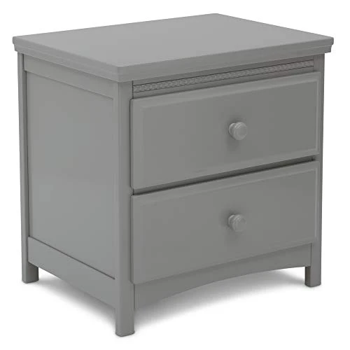 Delta Children Emerson Nightstand, Greenguard Gold Certified, Grey - Image 6