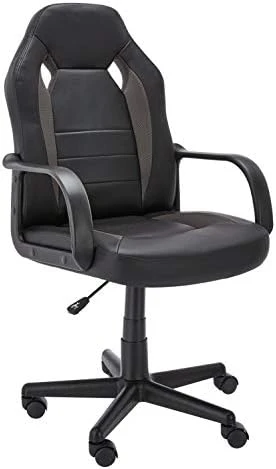 Amazon Basics Racing/Gaming Style Office Chair - Faux Leather, Blue, 25.2"D X 22.6"W X 44.1"H - Image 8