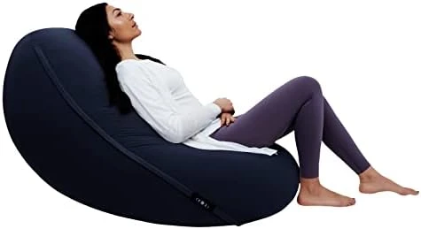Moon Pod Adult Beanbag Chair, Gray – The Zero-Gravity Bean Bag Chair For Stress, Comfort, And All Day Deep Relaxation – Ultra Soft And Ergonomic Support For Back And Neck – For The Whole Family - Image 9