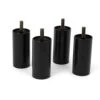 Leggett And Platt Adjustable Bed Riser Legs, Black, Set Of 4