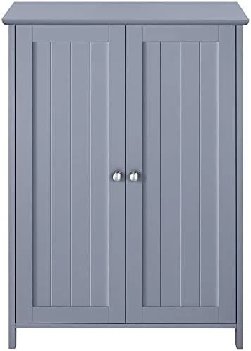 PIMXL Wooden Double Door Bathroom Storage Floor Cabinet (Color : White) - Image 5