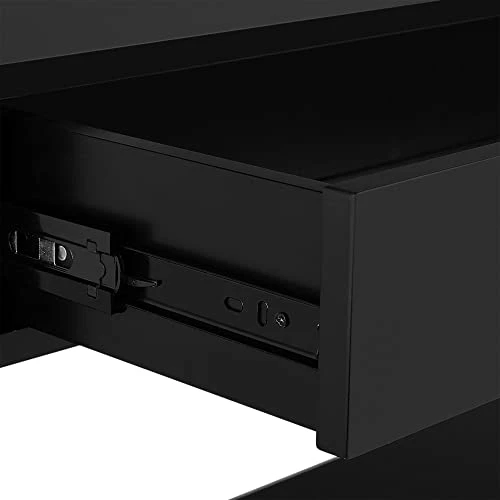 Yaheetech Console Sofa Table Entryway Table, Classic X Design With Drawer And 3 Tier Storage Shelves, Narrow Long Hall Table Bookshelf Display Rack For Living Room Furniture - Image 6