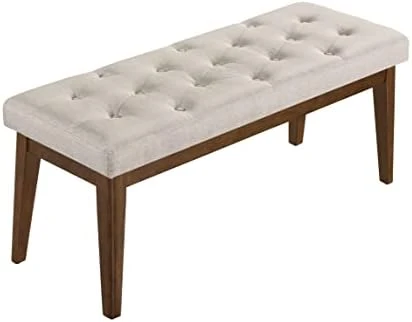 Ball & Cast Ottoman Benches, 41.5", Walnut & Taupe - Image 10