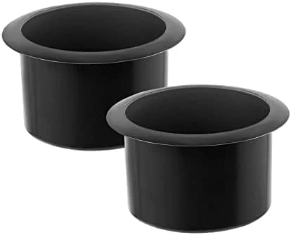 GYBest 2 Pcs Plastic Black Cup Holder, Recliner-Handles Replacement Cup Holder Insert For Sofa Boat Couch Recliner Poker Table (Bottom: 3.54", Top: 4.17", Height: 3.94") - Image 5