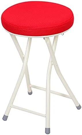 Cushioned Folding Stool, Lightweight Camp Stool, Portable Heavy Duty Collapsible Padded Round Stool, Kitchen Party Office Stool Seat - Image 7