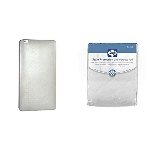 Sealy Posture Perfect 2-Stage Waterproof Baby Crib And Toddler Mattress - Hybrid Memory Foam & 150 Premium Coils - Made In USA, 52"x28" - Image 6