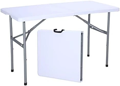 Uenjoy 6' Portable Folding Table Plastic Indoor Outdoor Picnic Party Camp Dining White - Image 7