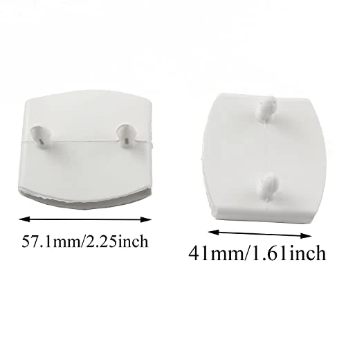 Pro Bamboo Kitchen 10pcs Bed Slat Plastic Center Cap White 55x9mm Centre Bed Slat Caps Holders Replacement Part For Wooden Bed, Sofa Bed, Bunk Bed - Image 2