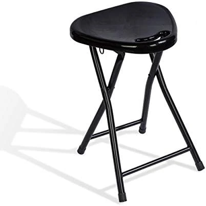 Atlantic 4 Pack Folding Stool With Handle, Black - Image 6
