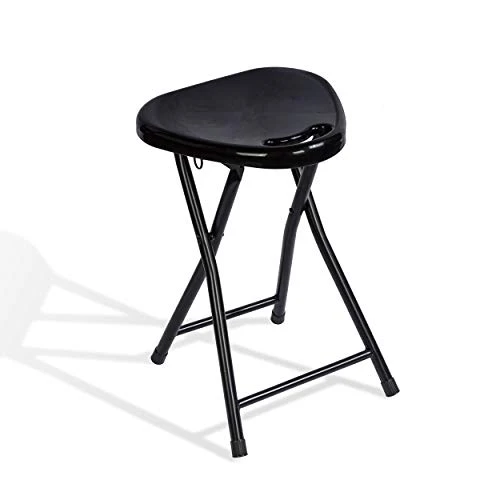 Atlantic 4 Pack Folding Stool With Handle, Black