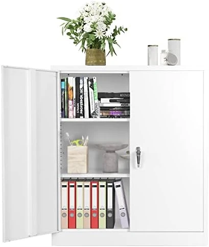 Greenvelly Metal Storage Cabinet, Locking Steel Storage Wardrobe Cabinet, Employees Locker Closet Tool Cabinet With Hanging Rod&4 Locker Shelf For Garage Mounted Storage System, Gym, Home Office - Image 5