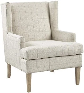 MARTHA STEWART Decker Accent Chairs-Solid Wood, Wingback, Deep Seating Armchair Living Room Furniture Modern Contemporary Style Sofa Decor-Bedroom Lounge, See Below, Beige - Image 6