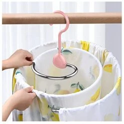 GENERIC Laundry Rack, Quilt Drying Rack, Spiral Cloth Hanger 4pcs Blanket Sheet Hanger Space- Saving Quilt Organizer For Bed Linen Clothing