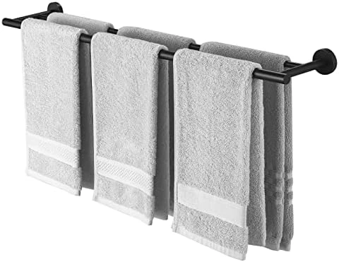 KES 23.6-Inch Double Towel Bar Bathroom Shower Dual Towel Holder Hanger SUS 304 Stainless Steel Wall Mounted Matt Black, A2001S60-BK - Image 7