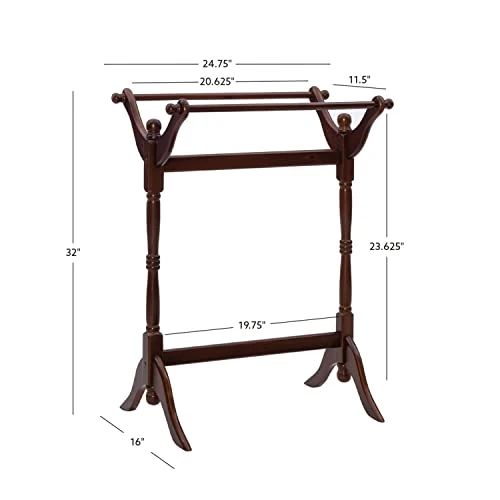 Powell Furniture Powell Heirloom Cherry Blanket Rack, 25"L X 16.5"W X 32.5"H - Image 2