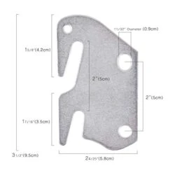 Kilofly 2 PCS Wooden Bed Frame Bracket Headboard Footboard #10 Hook Plate