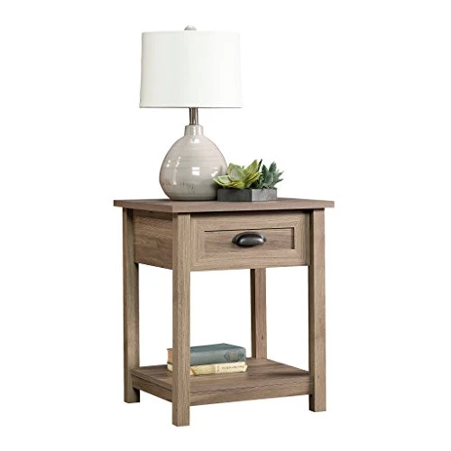 Sauder County Line Side Table/Night Stand, Salt Oak Finish - Image 4