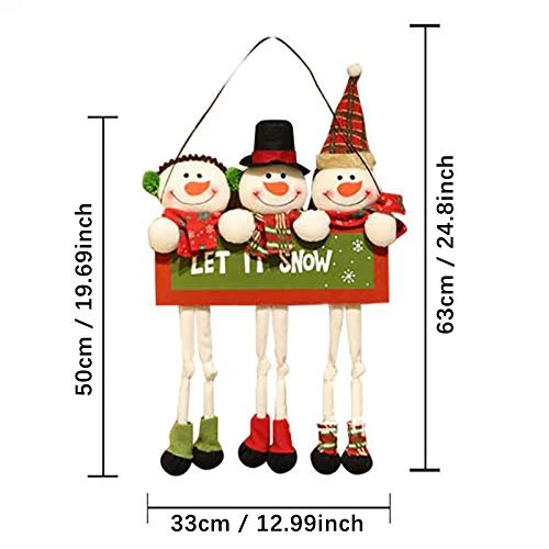 YIISU #nr92wv Christmas Decor Xmas Window Christmas Santa Party Door Decor - Image 3