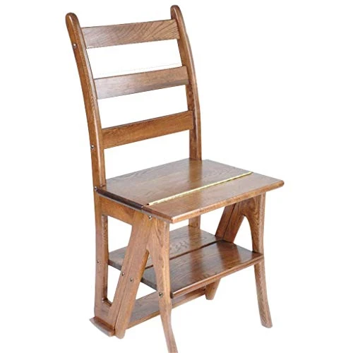 DINGZZ Step Stool- FurnitureDining Chair With Wood Seat, Back Wood Restaurant Chair