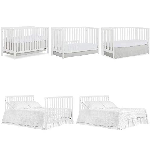 Nursery Essentials Bundle Of Dream On Me Ridgefield 5-in-1 Convertible Crib, Dream On Me Ridgefield Changing-Table, With A Dream On Me Honeycomb Orthopedic Firm Fiber Standard Crib Mattress - Image 2