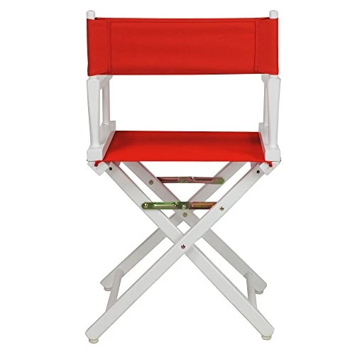 Casual Home 18" Director's Chair White Frame With Red Canvas - Image 3