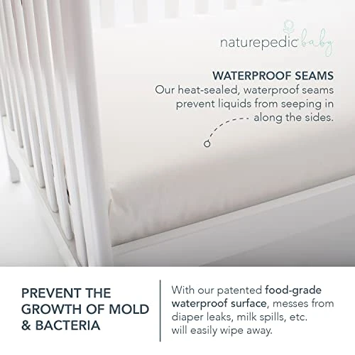 Naturepedic Organic Lightweight Classic Crib Mattress, 2-Stage Natural Mattress For Baby And Toddler Bed, Non-Toxic, 52" X 28" - Image 4
