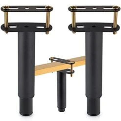 MOLIGOU 2 Pcs Bed Frame Support Legs, Adjustable Height Center Support Leg, Bed Slat Legs Replacement (Height: 7"-13")