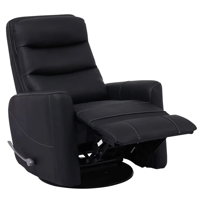 Parker Living Hercules - Black Manual Swivel Glider Recliner - Image 3