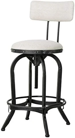 Christopher Knight Home Vlippu Leather Barstool With Backrest, Brown - Image 5