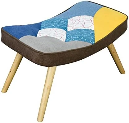 FIROMO Nursery Rocking Chair, Upholstered Glider Rocker Rocking Accent Chair With Safe Wooden Base, Rocking Chair With High Backrest Armchair For Bedroom, Living Room, Office - Image 5