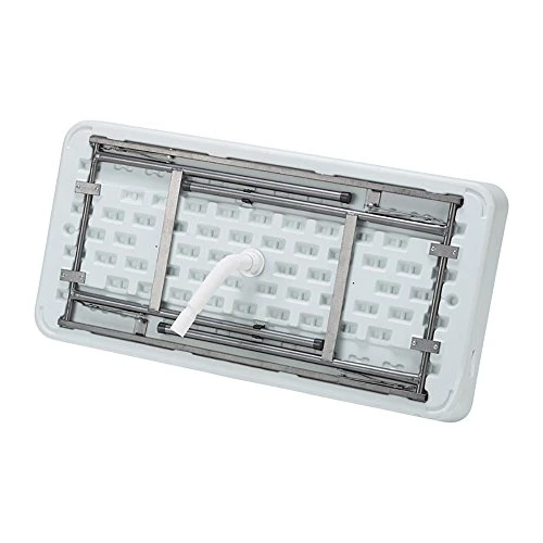 Modern Home 4' Portable Folding Party Ice Bin Table With Skirt - Black - Image 4