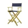Casual Home 24" Director's Chair Natural Frame With Navy Canvas