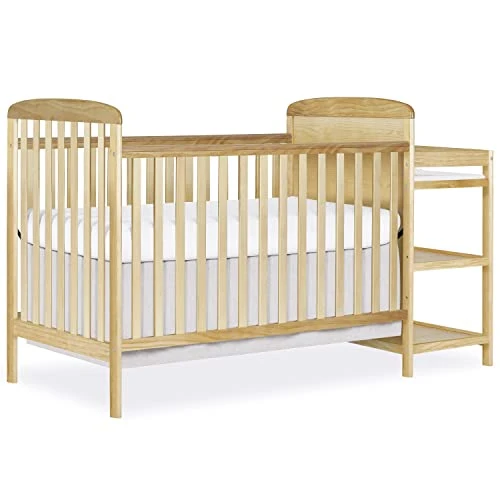 Dream On Me Anna 3-in-1 Full-Size Crib And Changing Table Combo In Steel Grey, Greenguard Gold Certified, Non-Toxic Finishes, Includes 1" Changing Pad, Wooden Nursery Furniture - Image 7