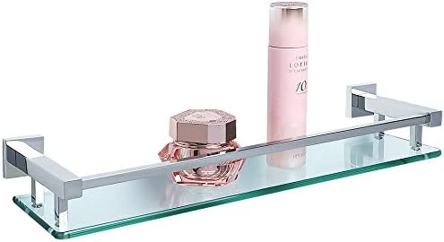 Alise GC2000-LS SUS 304 Stainless Steel Bathroom Glass Shelf Wall Mount 20 Inch,Brushed Nickel - Image 11