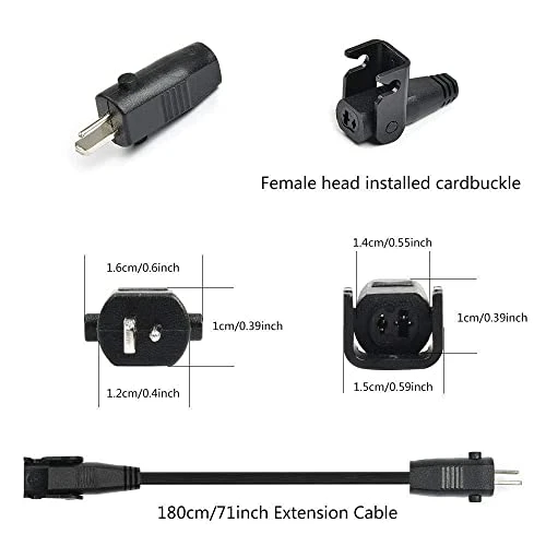 6 Feet Extension Cord For Lift Chair Or Power Recliner, Replacement Power Supply Cable For Okin Limoss Lazboy Pride Catnapper - Image 3