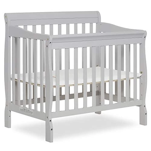 Dream On Me Aden 4-in-1 Convertible Mini Crib In White, Greenguard Gold Certified, Non-Toxic Finish, New Zealand Pinewood, With 3 Mattress Height Settings - Image 8