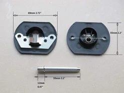 AUXPhome Universal Sectional Sofa Couch Sectional Interlocking Bracket Furniture Connector Single Pin Style For Recliner/Sofa Furniture Suite Joint Connector, (Pack Of 2)