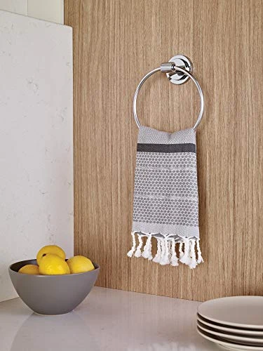 Moen DN0786CH Iso Bathroom Hand -Towel Ring, Chrome - Image 5