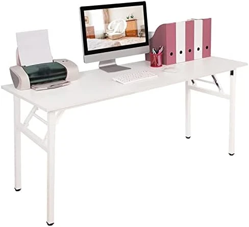 DlandHome 47 Inches Folding Table Computer Desk Portable ActivityTable Conference Table Home Office Desk, Fully Assembled Teak DND-ND5-120TB1 - Image 10
