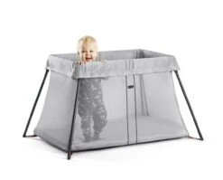 BabyBjΓΆrn Travel Crib Light, Silver, One Size