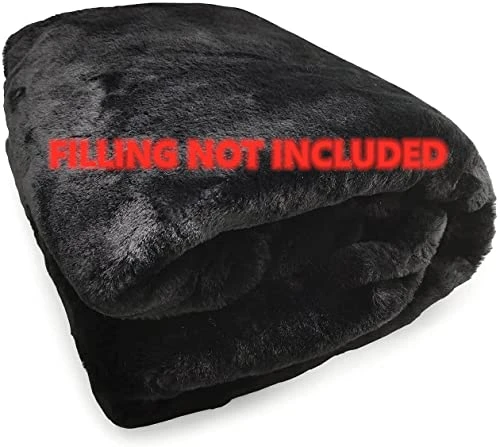 GQZGGXX Bean Bag Chair Cover, Durable Comfortable Chair PV Fur Bean Bag Sofas Faux Fur Sofa Living Room Sofa Bed Large Bean Bag Chairs For Adults (No Filler,Cover Only) 6ft Dark Grey - Image 4